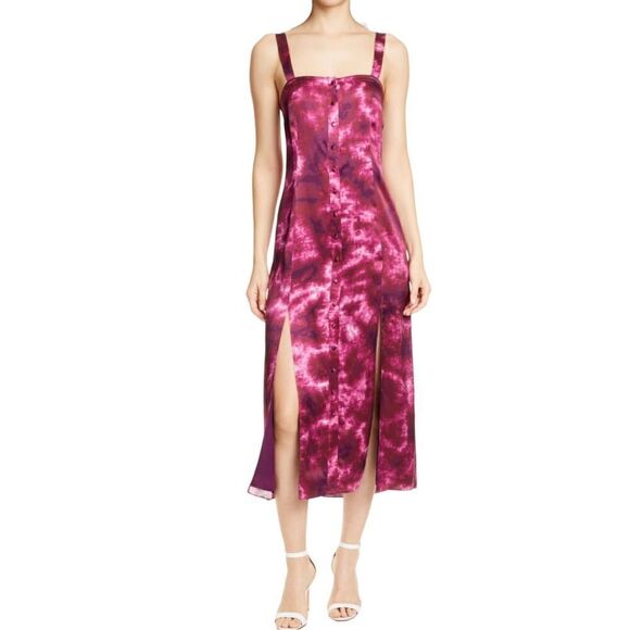 Cinq A Sept Alexa Tie Dye Midi Dress Size 6 - Picture 1 of 9